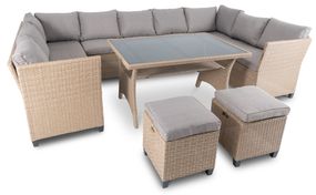 Набір садових меблів Di Volio Livorno бежевий/світло-сірий