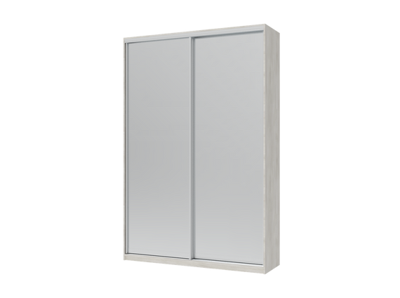 Шкаф купе Сити Лайт Doros Белое дерево 2 Зеркала 150х45х225 (42002059)