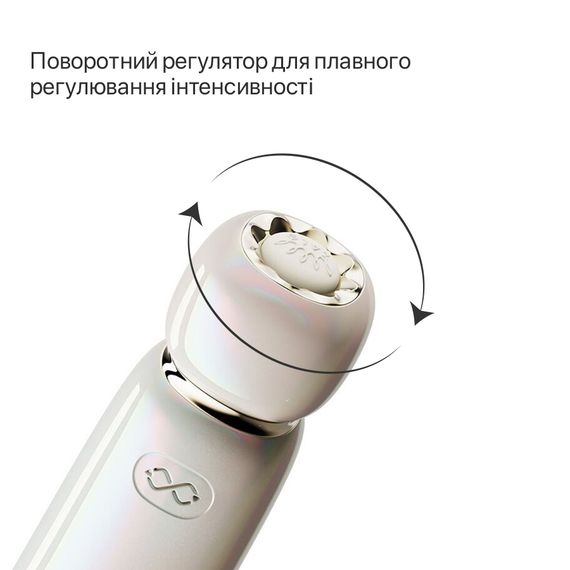 Вакуумний кліторальний стимулятор Zalo Lia Floral White, 3 насадки, 3 режими, різна інтенсивність | Зображення 3