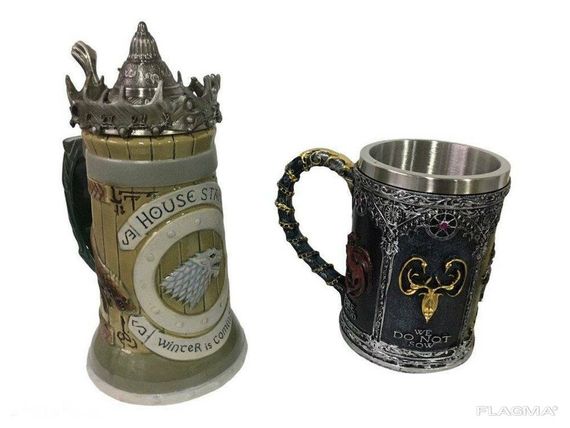 Подарочный набор Кружка Game Of Thrones House Stark Игра Престолов Дом Старков и Game... | Зображення 2