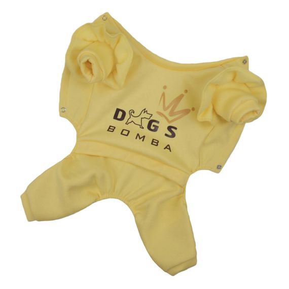 Костюм трьохнитка рюша жовтий D-165 | Зображення 4