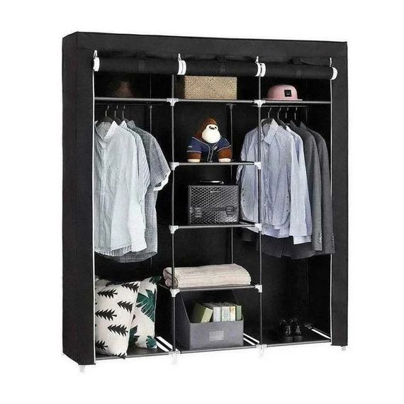 Шафа каркасна розбірна WARDROBE, Шафа тканинна металева Компактна каркасна для одягу YT-28 | Зображення 3