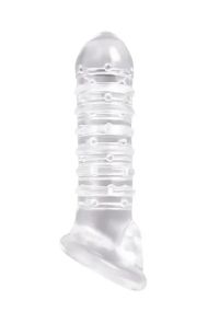 Насадка на пенис удлиняющая RENEGADE RIBBED EXTENSION CLEAR Sex Aura