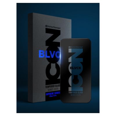 Стекло защитное Armorstandart Supreme Black Icon 3D Apple iPhone 15 Plus Black (ARM68222) | Зображення 1