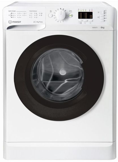 Стир. машина с фронт. загр. Indesit OMTWSA61053WKEU, 6кг, 1000, A+++, 43см, Люк черный, Белый (OMTWSA61053WKEU)