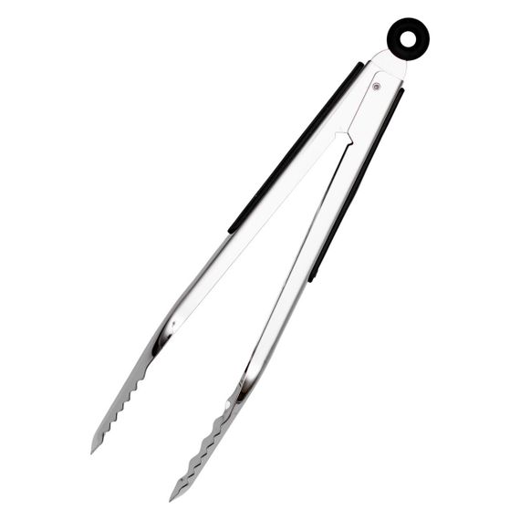 Щипці кухонні металеві 34×4.5 (см) кулінарні щипці для м'яса, риби, гриля кухарські щипці HP-8-66 | Зображення 3