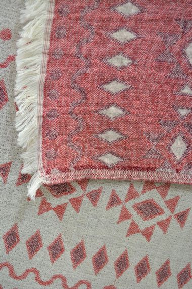 Муслінове покривало Kayra 210x250 см MP4, Червоний | Зображення 6