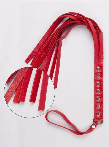 Флогер S&M Fancy Leather Floger, Red Sex Aura | Зображення 3