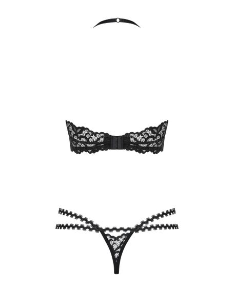 Комплект з стрінгами Obsessive Joylace set Чорний S/M | Зображення 8