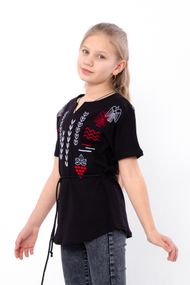 Вишиванка для дівчинки з коротким рукавом