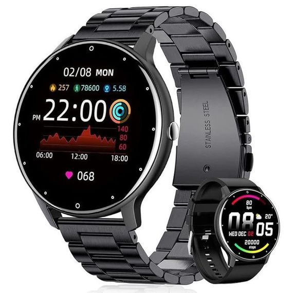 Smart Classic Steel Black, 2 ремешка