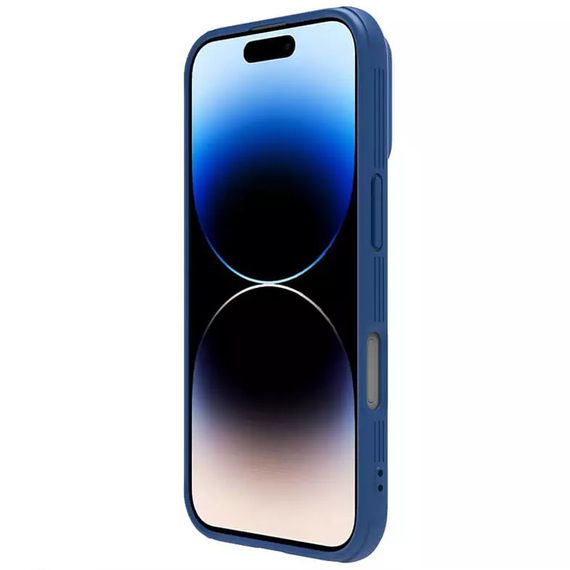 Карбонова накладка Nillkin CamShield Pro для Apple iPhone 16 (6.1") Blue | Зображення 3
