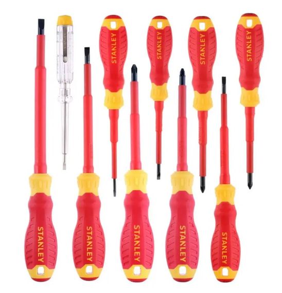 Набір з десяти ізольованих викруток Stanley FatMax для електриків VDE 1000V (STHT60032-0) | Зображення 1