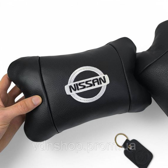 М'яка подушка для подорожей підголівник Nissan Нисан, Сувенірні автомобільні подушки WC-66 | Зображення 2