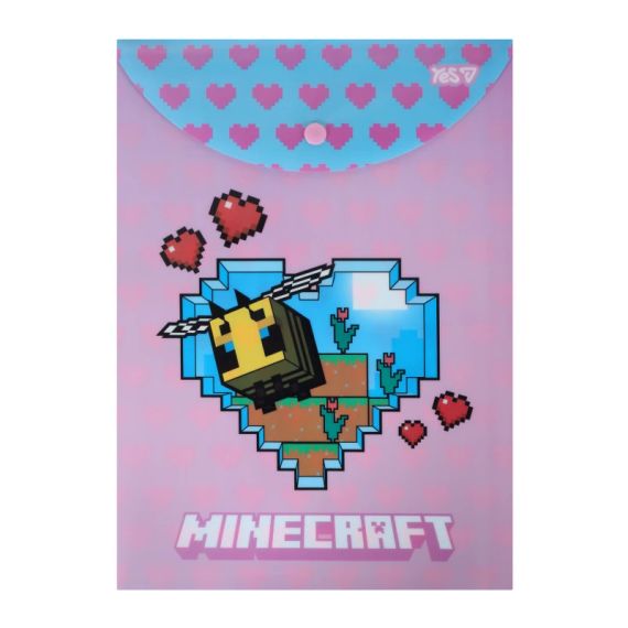 Папка-конверт на кнопці Minecraft YES 492339 Різнокольоровий shop (5056574464033)
