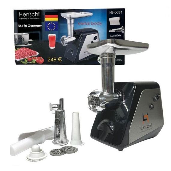 Електрична м'ясорубка з функцією соковижималки Henschll HS-0034 2500W (39886-HS-0034_1611) | Зображення 2