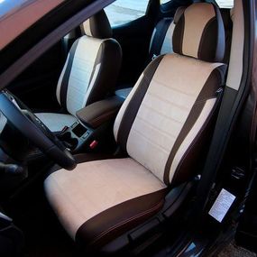 Чохли на сидіння з екошкіри та антари Volkswagen Caddy III (Typ2K) 2004-2010 EMC-Elegant