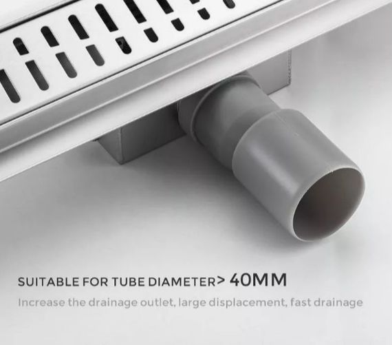 Душовий трап Gappo 70х600 мм, нержавіюча сталь G86007-3 | Зображення 5