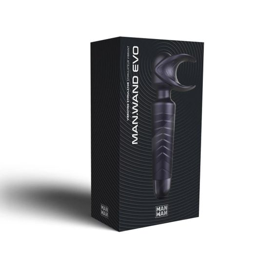 Мастурбатор-вибромассажер Manwan MAN.WAND EVO Black Plum, отлично для пар, виброминет | Зображення 5