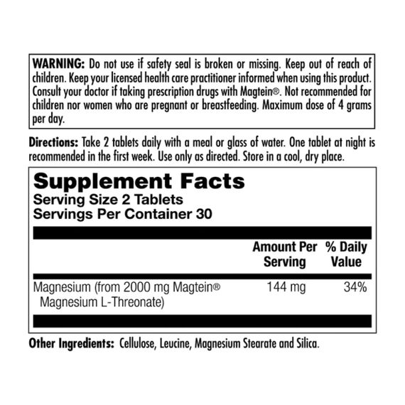 Think Magnesium 2000mg - 60 tabs | Зображення 1