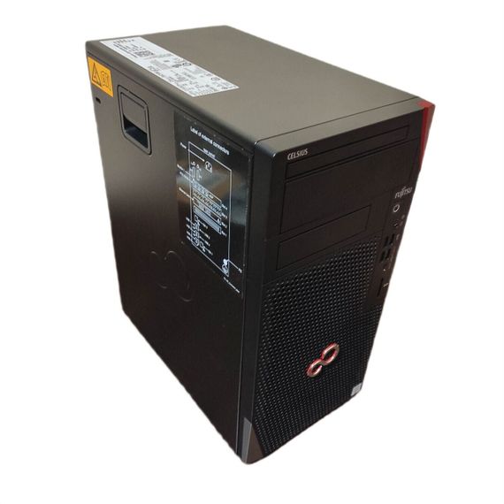 Робоча станція Fujitsu Celsius W5010 Tower / Intel Xeon W-1250E (6 (12) ядер по 3.5 - 4.7 GHz) / 32 GB DDR4 / 512 GB SSD M.2 + 3000 GB HDD / nVidia Quadro P1000, 4 GB GDDR5, 128-bit / 680W | Зображення 3