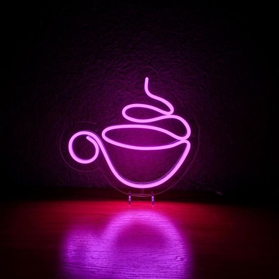 Неоновий світильник Горнятко кави 300х300 acr-n000006 | Зображення 4