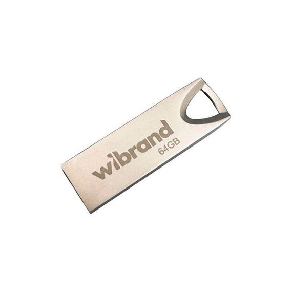 USB флеш накопичувач Wibrand 64GB Taipan Silver USB 2.0 (WI2.0/TA64U2S) | Зображення 1
