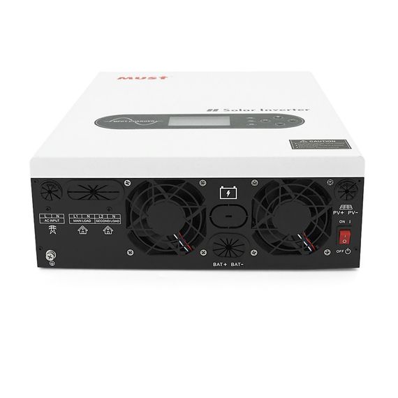 Гібридний інвертор MUST PV18-6048ECO. 6000W, 48V, струм заряду 100A, 170-280V, MPPT (100А, 60-360 Vdc), 318×454×122.5 мм. 9 кг. | Зображення 2