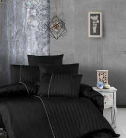 Комплект постільної білизни First Choice Deluxe Satin 200х220 Modalife Black