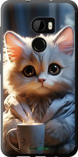 Чохол на HTC One X10 Білий кіт "5646u-995-2448"