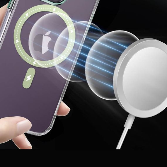 Чохол TPU+PC Colorful with MagSafe для Apple iPhone 13 (6.1") Green | Зображення 2