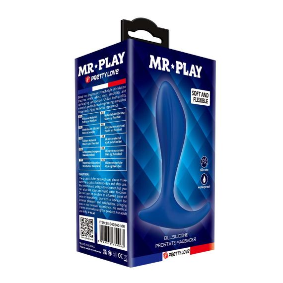 Масажер простати MR.PLAY - Bill Silicone Prostate Massager, BI-040240-MR Sex Aura | Зображення 7