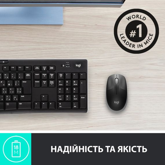 Мишка Logitech M190 Mid Grey (910-005906) | Зображення 3