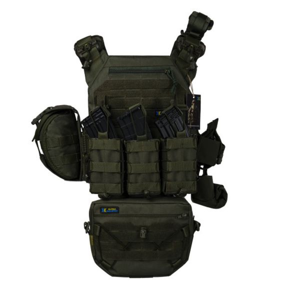 плитоноска Warmor Gen.3 Pro Max + 8 підсумків олива | Зображення 1