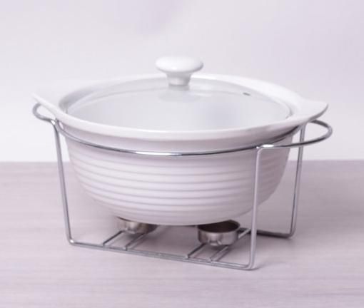 Марміт Kamille Food Warmer керамічна каструля 2.4л Ø28см з підігрівом | Зображення 1