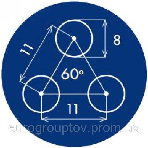 Лист перфорированный н/ж PA Rv5-8/1,5/1000x2000 | Зображення 3