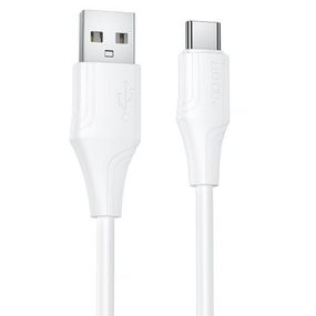 Дата кабель Hoco X124 Bien silicone USB to Type-C 3A (1m) White