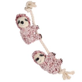 Іграшка для собак Flamingo Hangta Sloth With Rope, 40 см