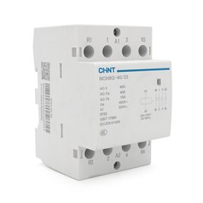 Контактор CHINT NCH8-40/22 220V, 40А, 26kW, 2NC+2NO, на DIN-рейку, 85x65, 5x54мм