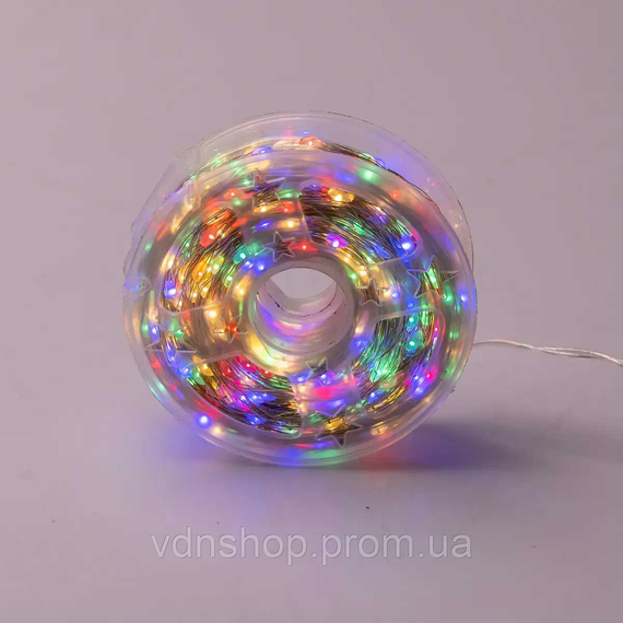 Светодиодная гирлянда Роса нить 500 LED длина 50 м от сети белая нить с пультом Мультиколор 500L50MWМL | Зображення 2