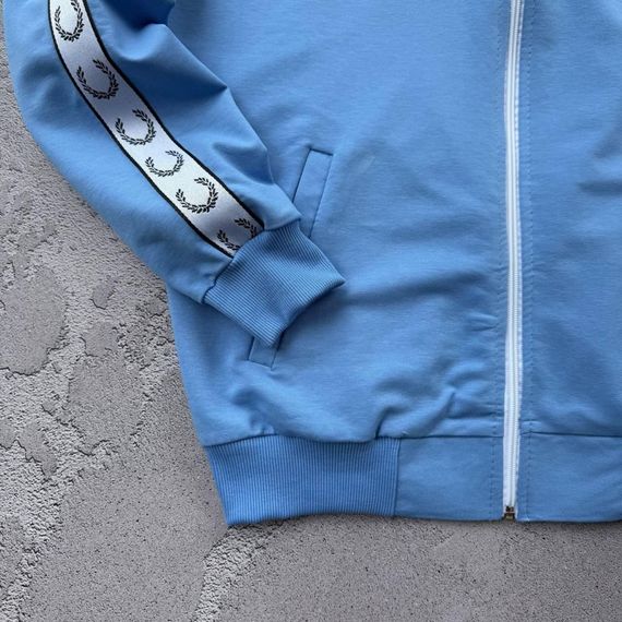Костюм Fred Perry лампас кофта блакитна штани чорні + 2 пари носків у подарунок | Зображення 3
