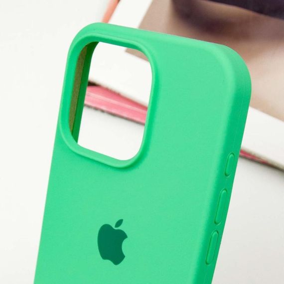 Чехол Silicone Case Full Protective (AA) для Apple iPhone 14 Pro (6.1") Зеленый / Spearmint | Зображення 3
