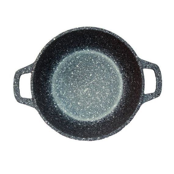 Каструля алюмінієва Біол Граніт Грей K406PC, 3.6 л, 24 см, з кришкою та антипригарним покриттям | Зображення 1