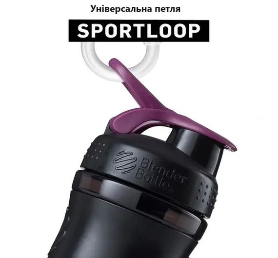 Шейкер спортивний BlenderBottle SportMixer Flip 20oz/590 мл Grey (SM 20oz Grey) | Зображення 7