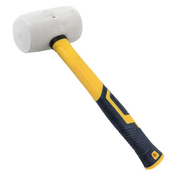 Киянка резиновая Sigma 680 г фибергласовая рукоятка. белая (4317311)