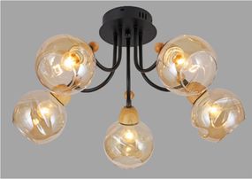 Классическое бра в спальню BR-272W/1 E14 BK+WOOD