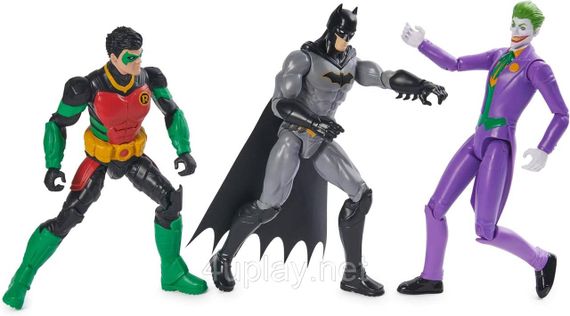 DC Comics Batman Team Up 3-Pack, The Joker, Robin Оригинал Подарочный набор 30см фигур Бэтмен, Джокер, Робин | Зображення 6