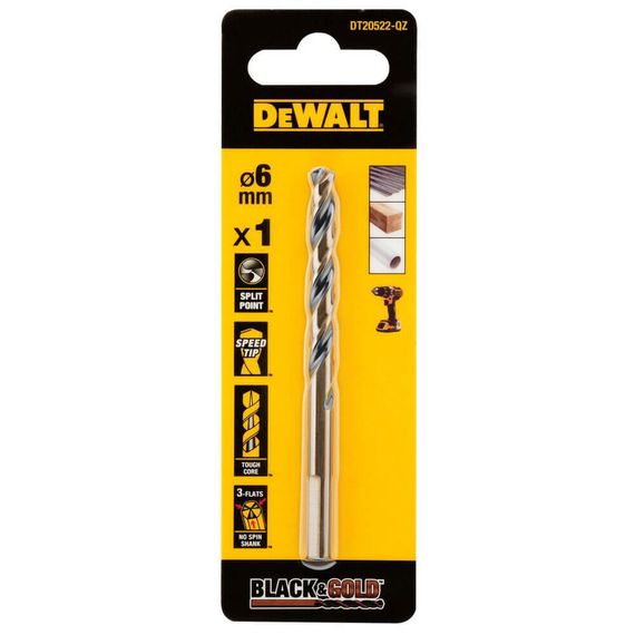 Свердло по металу 6,5мм Black & Gold DeWALT DT20523