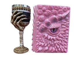 Подарунковий набір Келих 3D Рука з Черепами та блокнот 3D «Дракон Єдинорога»