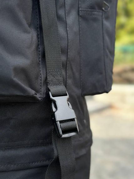 Рюкзак Чорний тактичний Каркасний 80л Black Алюмінієва рама | Зображення 1